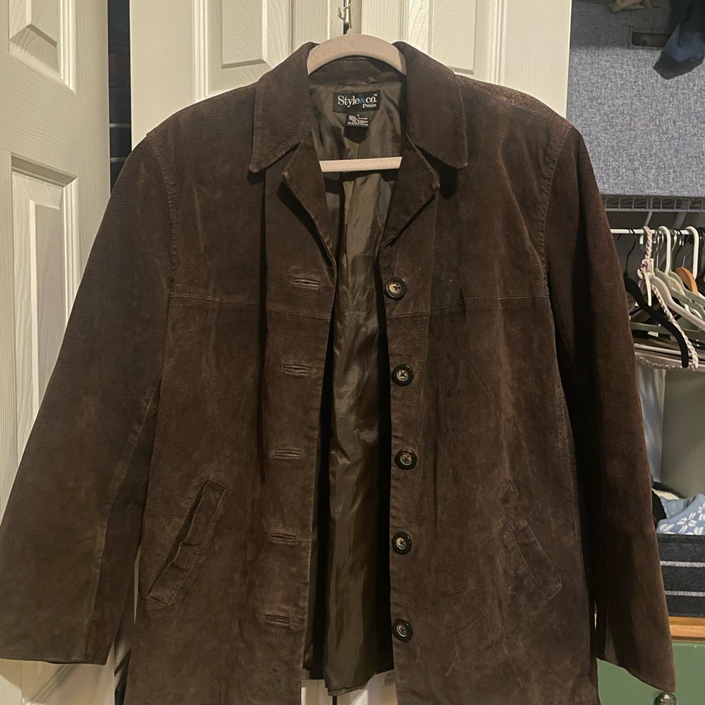 Style & Co Men's Leather Jacket